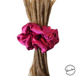 "Satin Cerise" XL Scrunchie Dreadsnodd