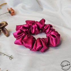 "Satin Cerise" XL Scrunchie Dreadsnodd