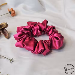 "Satin Cerise" XL Scrunchie Dreadsnodd