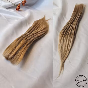 Blond Äkta Dreads 30-35cm (5-6mm)