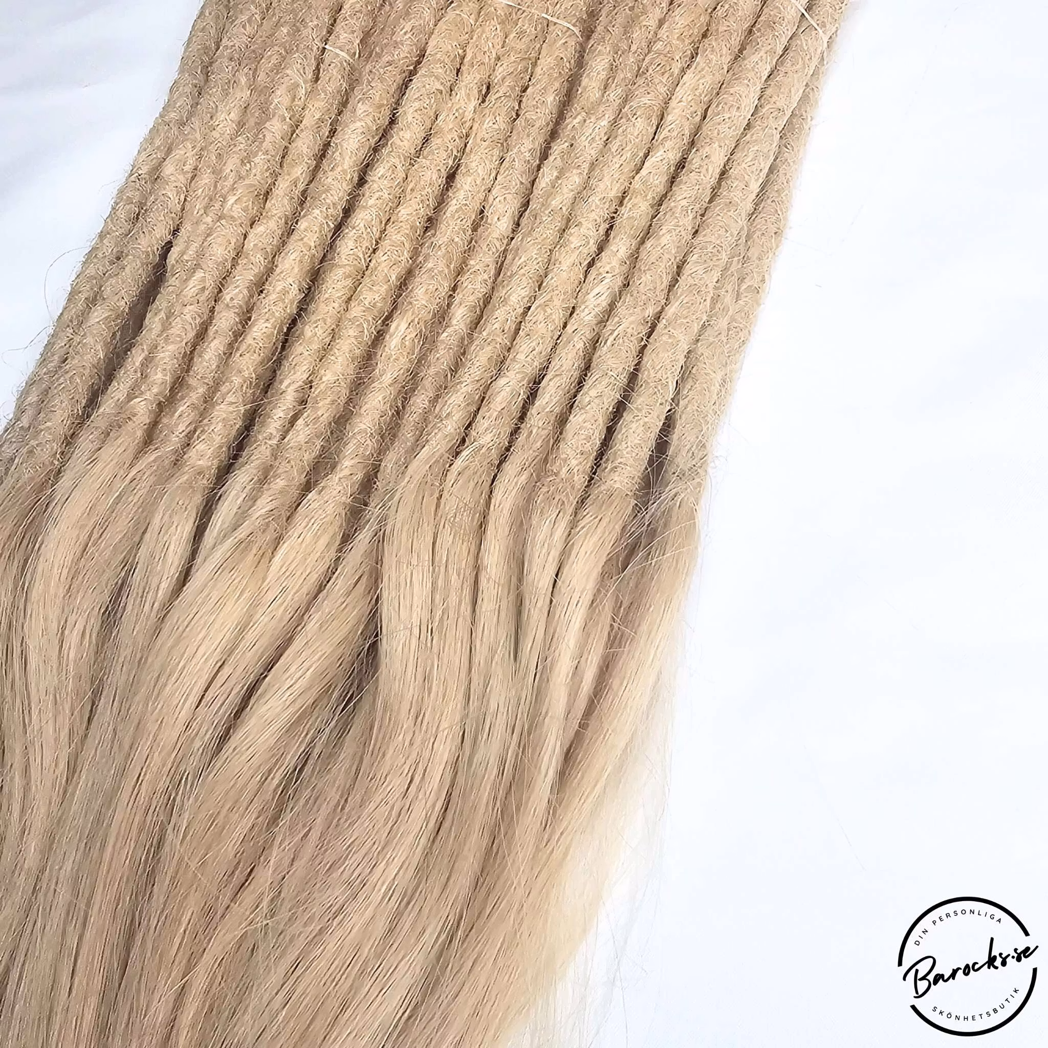Ljusblond Äkta Dreads 40-45cm (7-8mm)