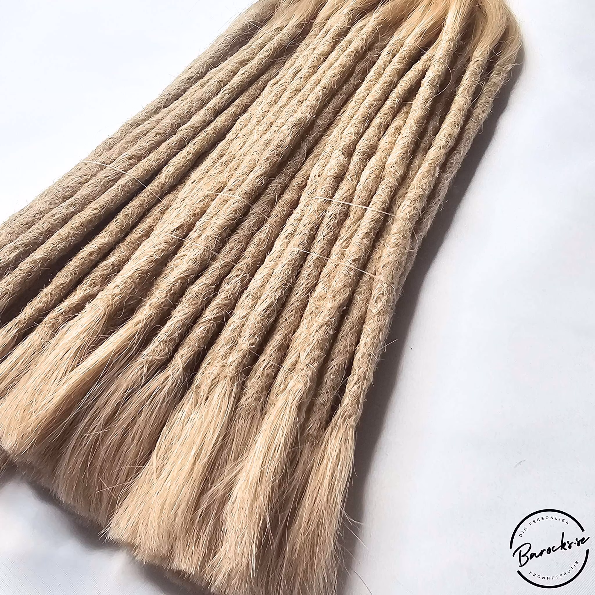 Ljusblond Äkta Dreads 40-45cm (7-8mm)