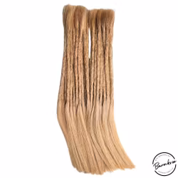 Guldblond Äkta Dreads 40-45cm (7-8mm)