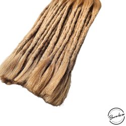 Guldblond Äkta Dreads 40-45cm (7-8mm)