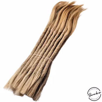 Guldblond Äkta Dreads 30-35cm (7-8mm)