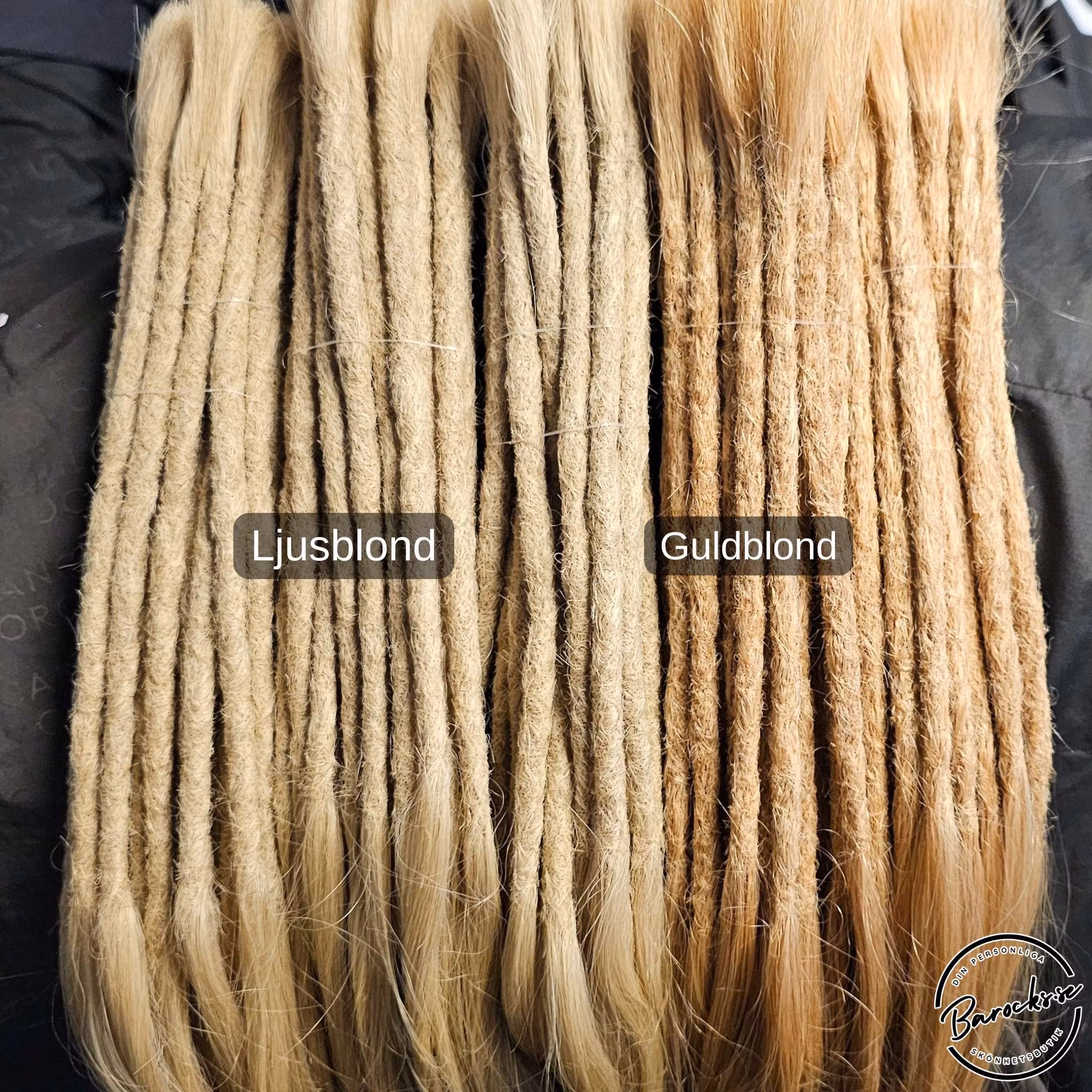 Ljusblond Äkta Dreads 30-35cm (7-8mm)