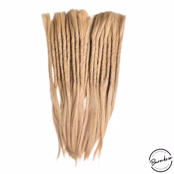 Guldblond Äkta Dreads 40-45cm (5-6mm)
