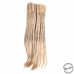 Ljusblond Äkta Dreads 40-45cm (5-6mm)