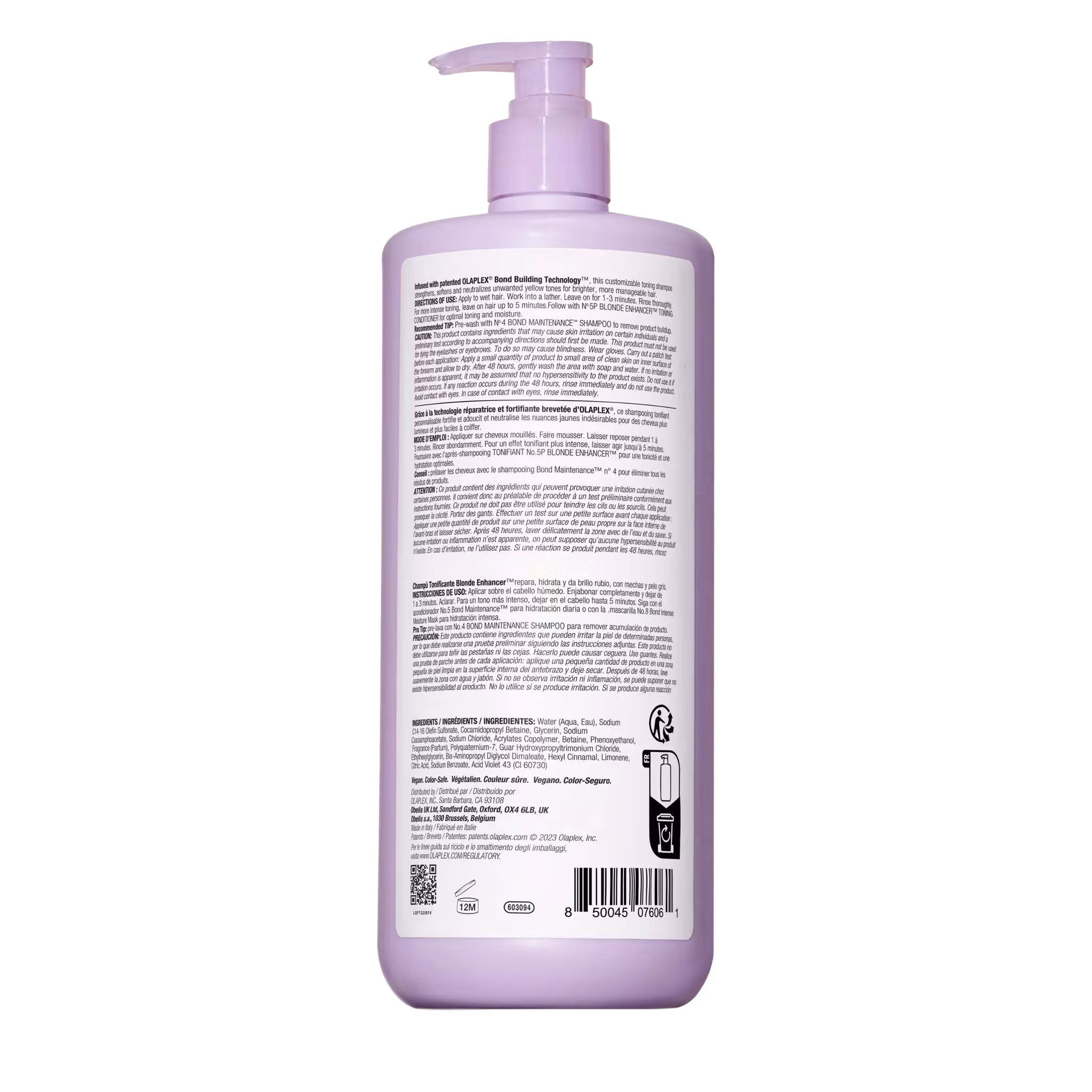 Olaplex - No.4P Blonde Enhancer Toning Shampoo 1 liter Silverschampo