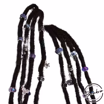 "Aurora" Mörkbrun Dreads Clip-Ins