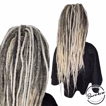 Grå Blond Mix DE Syntetdreads 65cm (44st)