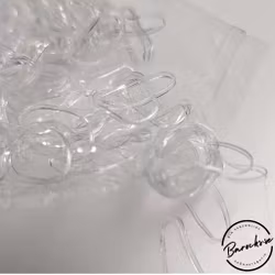Dreadlab - Transparent Mini Hårsnoddar i gummi 200 st (för dreads & flätor)