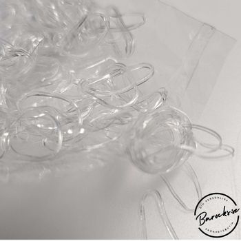 Dreadlab - Transparent Mini Hårsnoddar i gummi 200 st (för dreads & flätor)
