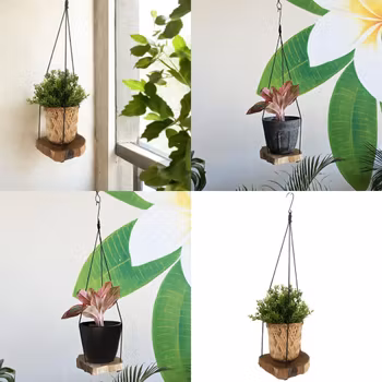 Hängande Trähylla (En Hylla)