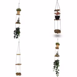 Hängande Trähylla (Tre Hyllor)