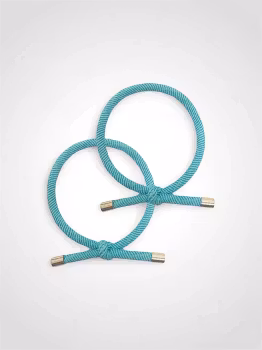 Söta Turkos Hårsnoddar i Högkvalitativt Material