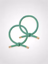 Söta Gröna Hårsnoddar i Högkvalitativt Material