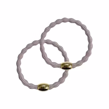 Bubbel Hårsnodd i Silverlila