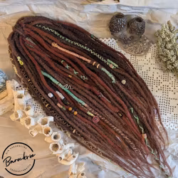 Henna Brunröd Mix DE & SE Syntetdreads 60cm (56st)