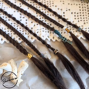 "Vetefläta" Brun Clip-Ins