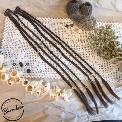 "Vetefläta" Brun Clip-Ins