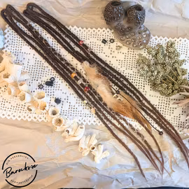 "Plym" Brun Ombre Clip-Ins