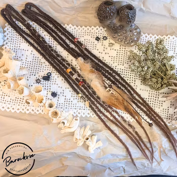 "Plym" Brun Ombre Clip-Ins