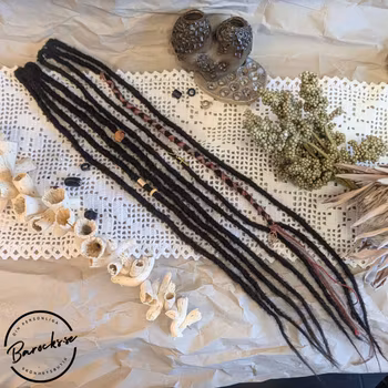 "Brunbjörn" Mörkbrun Clip-Ins