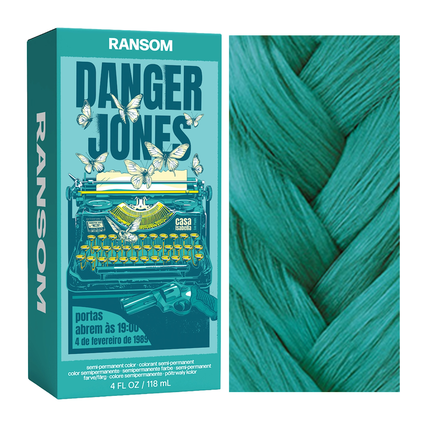 Danger Jones - Ransom (Ljus turkos Semi-Permanent Hårfärg)