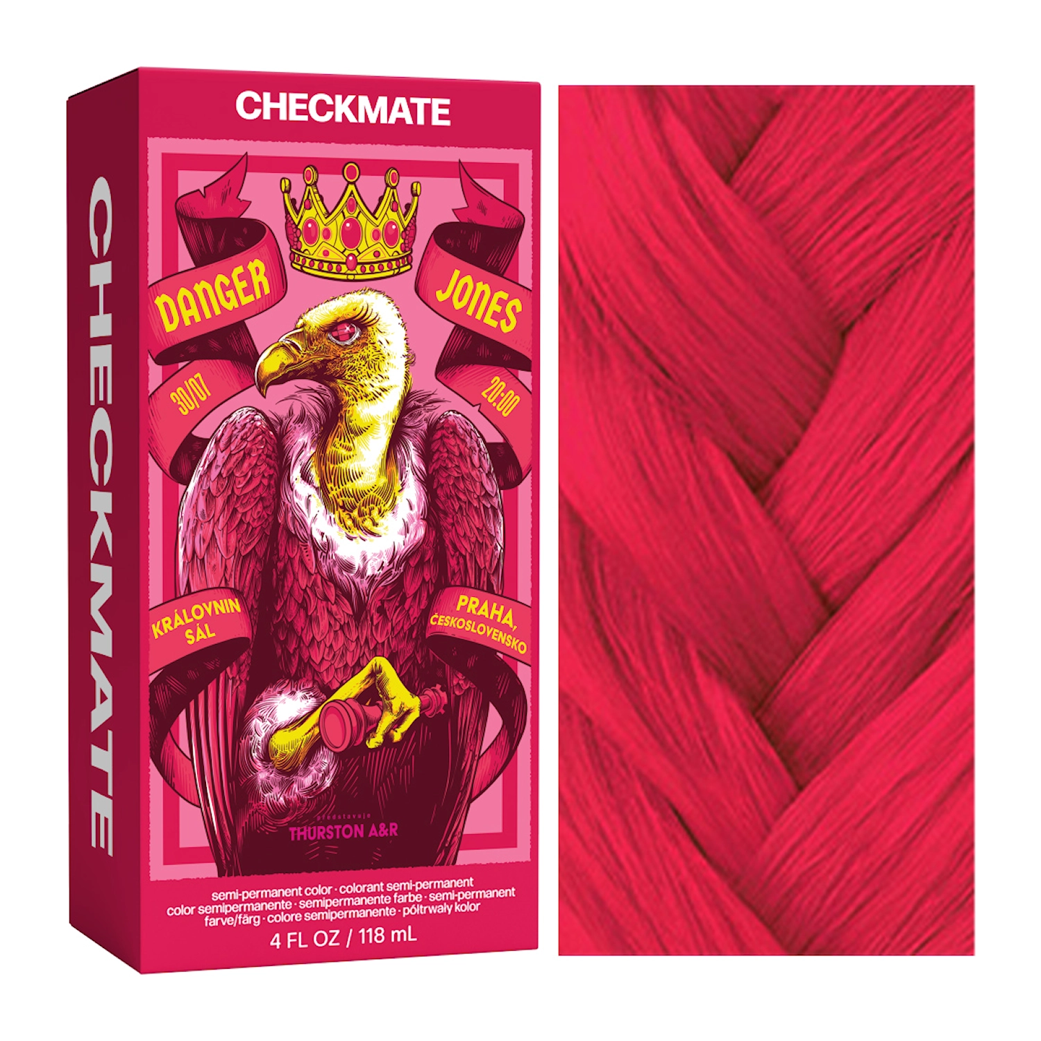 Danger Jones - Checkmate (Ljus Röd Semi-Permanent Hårfärg)