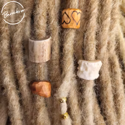 "Kära Hjärtaness" Dreadsmycken Ben & Horn Kit 6-pack
