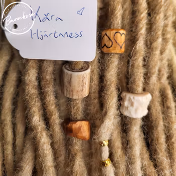 "Kära Hjärtaness" Dreadsmycken Ben & Horn Kit 6-pack