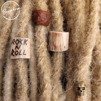 "Hårdrocksfest" Dreadsmycken Ben & Horn Kit 5-pack
