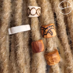 "Mångudinna" Dreadsmycken Ben & Horn Mix Kit 5-pack