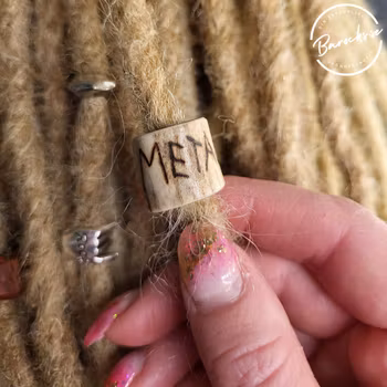 "Född att Rocka" Dreadsmycken Horn & Trä Kit 5-pack