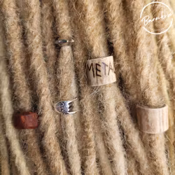 "Född att Rocka" Dreadsmycken Horn & Trä Kit 5-pack