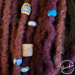 "Flisa" Dreadsmycken Trä Mix Kit 6-pack