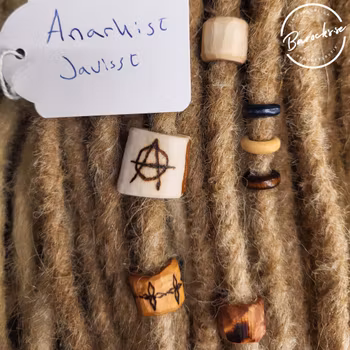 "Anarkist Javisst" Dreadsmycken Horn & Trä Kit 7-pack