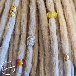 "Solig" Dreadsmycken Gul Mix 5-pack