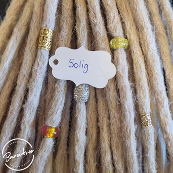 "Solig" Dreadsmycken Gul Mix 5-pack