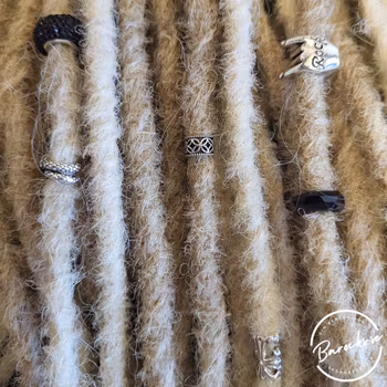 "Nattljus" Dreadsmycken Silver Mix 5-pack