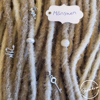 "Månsken" Dreadsmycken Silver Mix 5-pack