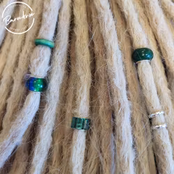 "Grönska" Dreadsmycken Grön Mix 6-pack