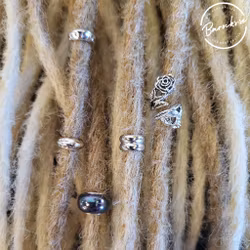 "Gajeel" Dreadsmycken Silver Mix 5-pack