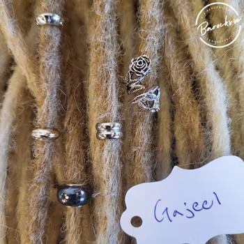 "Gajeel" Dreadsmycken Silver Mix 5-pack