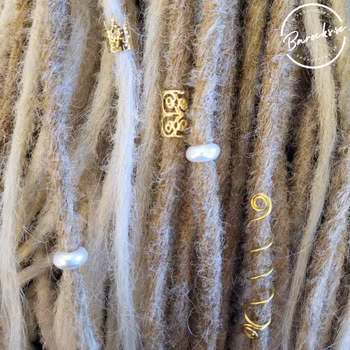 "Carla" Dreadsmycken Guld Mix 5-pack