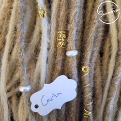 "Carla" Dreadsmycken Guld Mix 5-pack