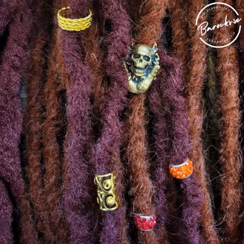 "Eldflamma" Dreadsmycken Guldmix 5-pack