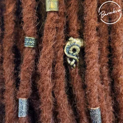 "Stormvind" Dreadsmycken Guldmix 5-pack