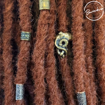 "Stormvind" Dreadsmycken Guldmix 5-pack